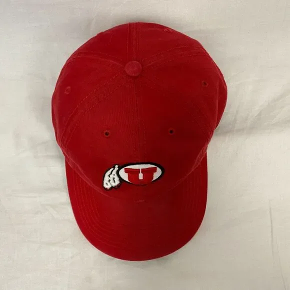 Utah Utes Baseball Cap Hat NCAA Red Embroidered '47 Mens Medium University Utah - Picture 3 of 11